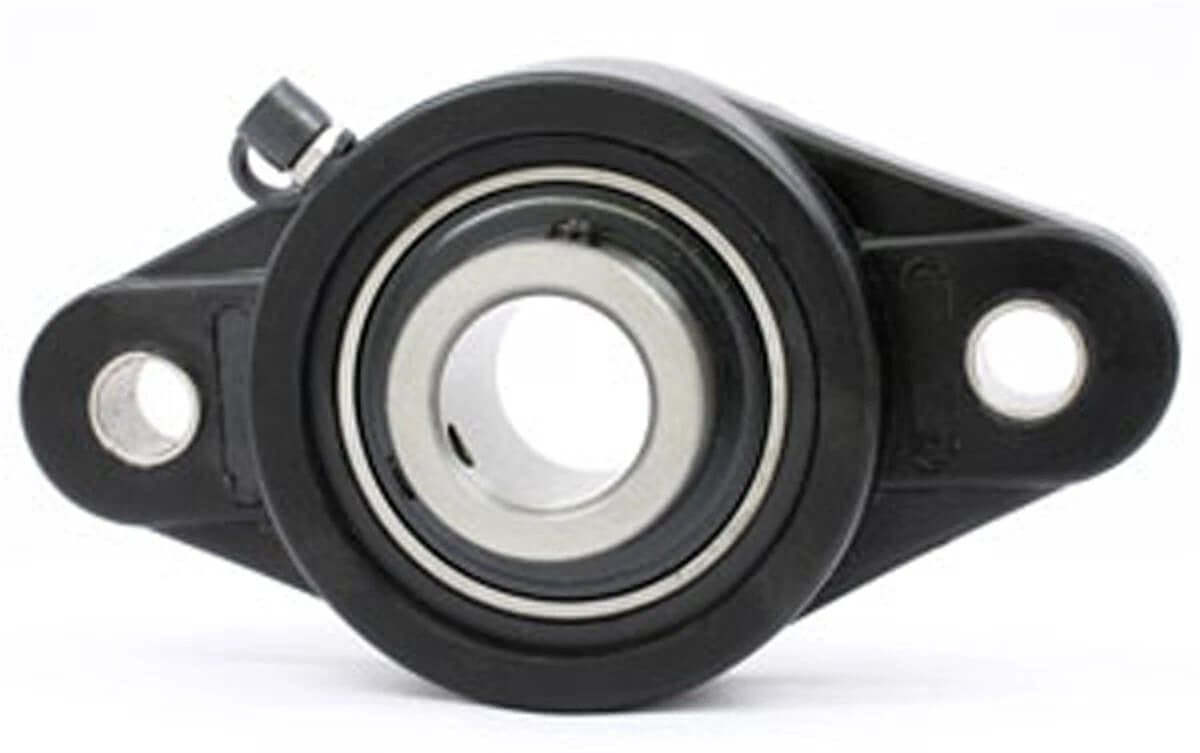 17mm Bearing UCFL-203 + 2-Bolt Flanged Cast Housing Mounted Bearing