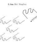 0.6mm wave staples for 1000 Pcs Plastic Welding Staples Set For Hot Stapler Repair