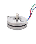 0.9deg Thin Nema 14 Stepper Motor Bipolar 0.5A 5Ncm(7.08oz.in) Φ36x12.5mm 4-Wires, side view with wiring visible