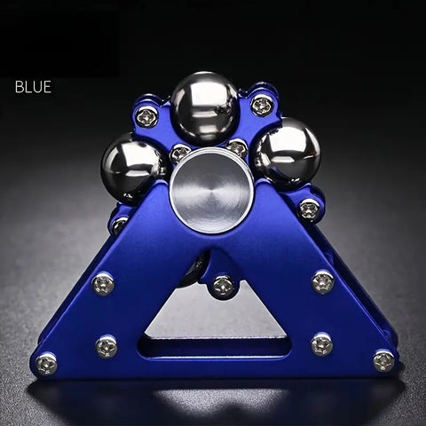 Double Pendulum Fidget Spinner Foldable Metal Antistress Hand Spinner Gyroscope Toy Blue