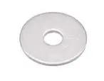White washer from Two White Bi-Fold Closet Door Pull Knobs Replacement Kit Pack Of 2 With Two Long Pan Head Screws And Washers