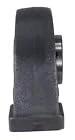 Side view of 1-1/4 Inch Tapped Base Pillow Block Bearing With Wide Inner Ring And Two Set Screws For Shaft in cast iron housing