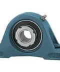Single 3-1/8 in pillow block bearing, wide inner ring, PX18 cast iron housing, concentric adapter sleeve lock.