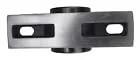 Pillow block bearing, 2-1/2 in Type-E heavy-duty, two-bolt mount, gray metal housing