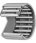 Needle Roller Bearing in shell configuration with a 1 5/8 in bore, 2 in outer diameter and 1.25 in width visible side view