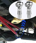 3/4 inch Heim Joint Rod End Kit installed on suspension, highlighting right and left hand thread chromoly joints with accessories