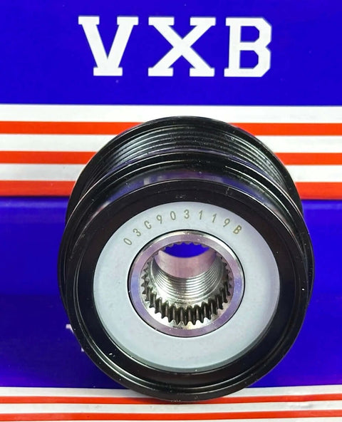 Front view of 03C903119B Alternator Pulley for Volkswagen showcasing the part number and design
