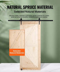 36 Inch By 84 Inch Spruce Wood Barn Door Hardware Kit For Smooth Sliding Interior Doors Space Saving Barn Door Track System Easy Install Rustic Modern Home Decor