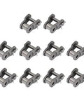 10 Pieces 08B Roller Chain Connecting Links One Half Inch Pitch Master Connector Link Carbon Steel With Electroless Blackening