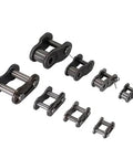 10 Pieces 08B Roller Chain Connecting Links One Half Inch Pitch Master Connector Link Carbon Steel with Electroless Blackening Assorted Sizes