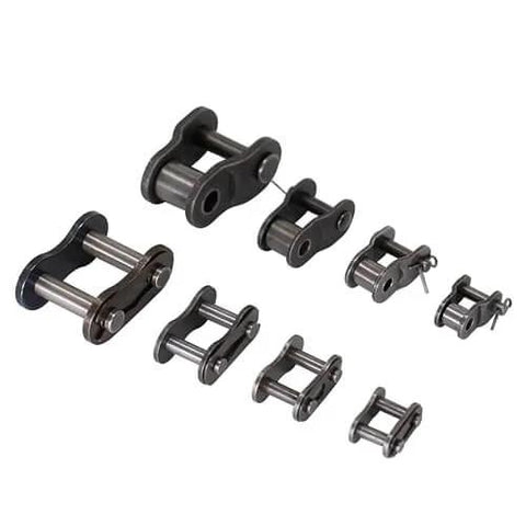10 Pieces 08B Roller Chain Connecting Links One Half Inch Pitch Master Connector Link Carbon Steel with Electroless Blackening Assorted Sizes