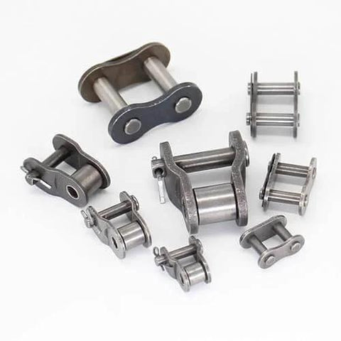 10 Pieces 08B Roller Chain Connecting Links One Half Inch Pitch Master Connector Link Carbon Steel With Electroless Blackening