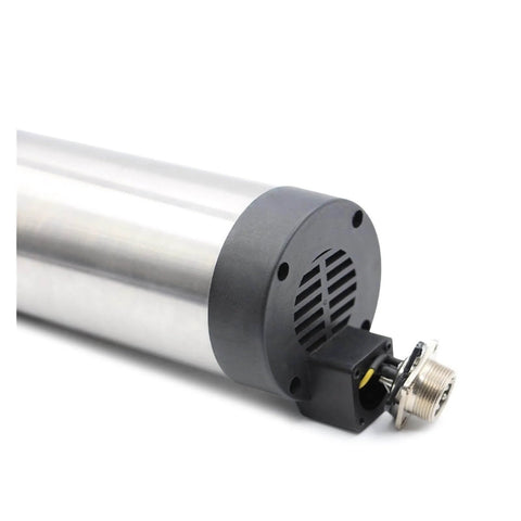 0.8kW ER11 Air Cooled CNC Spindle Motor With 65mm Body And 181mm Length titanium finish