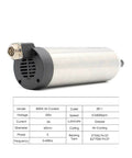 0.8kW ER11 Air Cooled CNC Spindle Motor With 65mm Body And 181mm Length, 4 Ball Bearings, Precision 0.01mm, 220V, side view