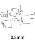 0.8mm tungsten steel hot melt welding nails for car bumper repair and plastic welds in wave shape