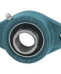 35mm Narrow 2-Bolt Flange Single Ball Bearing Unit FT207 cast iron housing with set screw locking and M12 bolt size