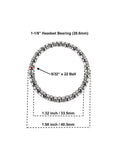Beefy Premium One And One Eighth Inch Headset Bearings Kit With Twenty Two Five Thirty Second Inch Ball Bearings Per Retainer