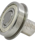 1 1/8 Inch Flanged Ball Bearing with 1/2 Diameter Integrated 1 Axle - VXB Ball Bearings