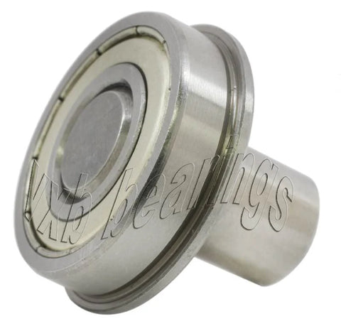 1 1/8 Inch Flanged Ball Bearing with 1/2 Diameter Integrated 1 Axle - VXB Ball Bearings