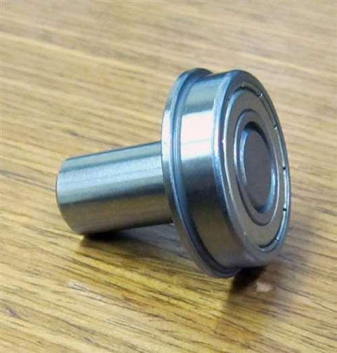 1 1/8 Inch Flanged Bearing with 1/2 Diameter Integrated 1 1/4 Axle - VXB Ball Bearings