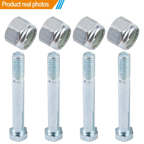 1/2-13 Nuts And Bolts Assortment With 3/4 Inch Head Locking Nylon Nut And 1/2 Inch Caster Axle Bolt Carbon Steel Galvanized