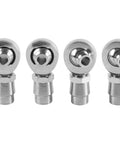 2 Pair 1.25 Heim Joints Rod End Kit with Right & Left Hand Threads, Heat Treated Chromoly Panhard Joints, Round Tube Adapters