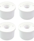 1-1/4 Inch Caster Fitting Insert For Furniture Grade Caster Connections Pack Of 4 High Gloss PVC Material Inside Diameter 1.660 Inches