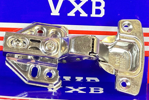 1 3/8" Inch Stainless Steel Full overlay Smooth Hydraulic Hinge - VXB Ball Bearings