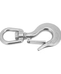 1.3in stainless steel rotating clevis slip hook with latch for marine-grade heavy-duty lifting