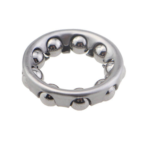 Two Pack 1/4 Inch Ball Bearings For Bike Cranksets 304 Stainless Steel Rust Resistant 29mm OD 18.2mm ID side view