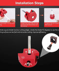 Installation steps for One And A Half Inch Plastic Pipe Reamer With 2 Carbide Square Blades For PVC CPVC And ABS Pipes