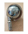 1.5" inch Shepherd Round ball Metal - Chrome Plating Caster Wheel on wooden surface.