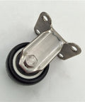 1.5" Inch Stainless Steel Caster PU Wheel with Fixed Top Plate - VXB Ball Bearings