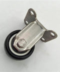 1.5" stainless steel caster pu wheel - fixed - top plate mount built for smooth motion, steady alignment, and clean installs image