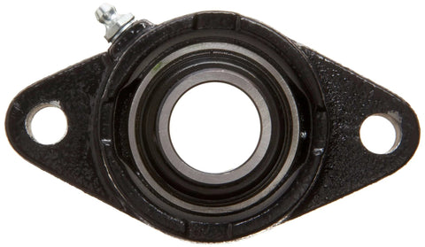 Front view of One Seven Sixteenth Inch Flange Block Ball Bearing FX3S223E Heavy Duty Cast Iron Housing by Rexnord Link Belt