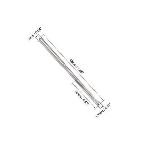 Pro Grade 1.7mm Chucking Reamer HSS Cobalt M35 Lathe Tool D4 4 Flute Round Shank with dimensions