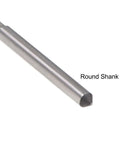 Side view of Pro Grade 1.7mm Chucking Reamer HSS Cobalt M35 Lathe Tool D4 4 Flute Round Shank for stainless steel and metal work