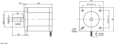 1.9' Feet Actuator NEMA 23 CNC Ballscrew Linear Motion Slide Rail Table with a Motor - VXB Ball Bearings