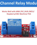 1 Channel relay module with optocoupler isolation, high or low level trigger, fault tolerant design for microcontrollers.