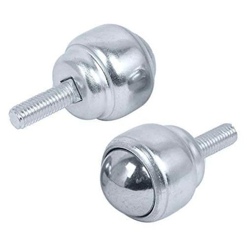 1 Inch Ball Transfer Bearings M8 Stud Mounted Carbon Steel Roller Ball Units for Conveyors Tables Casters with Smooth 360 Degree