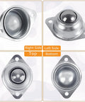 1 Inch Ball Transfer Bearings Set With 16 Pcs 360 Degree Rotation Universal Ball Rollers Carbon Steel Casters for heavy duty use.