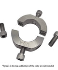 1" Bore Mountable Two-Piece Clamping Shaft Collar in 303 Stainless Steel - Made in USA parts including screws.