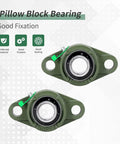 1 Inch Bore Pillow Block Bearing UCFL205-16 self aligning flange mount with cast iron housing and set screw locking