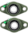 1 Inch Bore Pillow Block Bearing UCFL205-16 Self Aligning Flange Mount With 2 Bolt Flange Cast Iron Housing And Set Screw Locking
