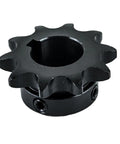 1 Inch Bore Roller Chain Sprocket Type B 10 Tooth 50B10 made from 1045 medium carbon steel, meets ANSI MARTIN standard, industrial use.