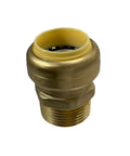 Xfitting Push Fit 1 Inch To 1 Inch Male NPT Adapter Brass Body For Copper CPVC And PEX Piping Quick Connect Fitting ANSI NSF Certified