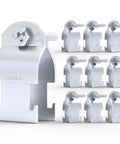 Pack of 10 durable 1 inch rigid strut clamps in electrogalvanized steel for conduit, delivering strong support and corrosion resistance.