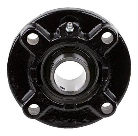 Front view of 1 Inch Flange Block Ball Bearing FC3U216N By Rexnord Link Belt with heavy duty cast iron housing and sealed bearings.