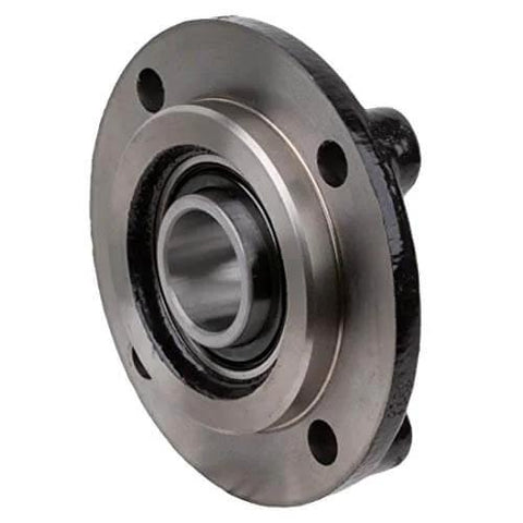 1 Inch Flange Block Ball Bearing FC3U216N By Rexnord Link Belt, heavy duty cast iron housing, close-up view