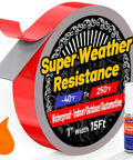 1-Inch Wide Double Sided Foam Tape For Outdoor Use Waterproof Heavy-Duty Mounting Tape With Super Strong Adhesive That Holds Tight Great For Automotive Interior Or Exterior Decor Quick Install 15 Ft Length